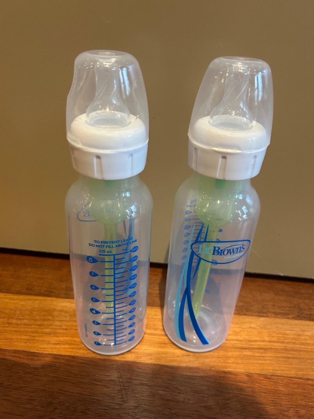 Set of two Dr. Browns narrow bottles